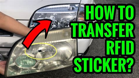 how to remove rfid sticker|removing rfid stickers from car.